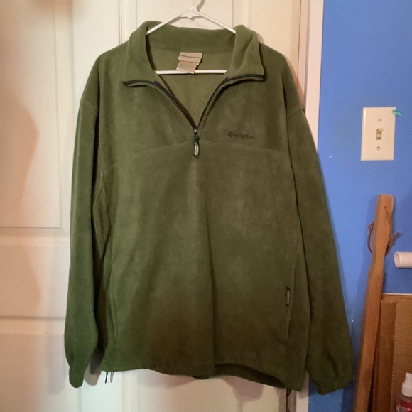 Men’s Remington Clothing Olive Green Fleece 1/4 Zip Sweater Size L - Picture 4 of 16